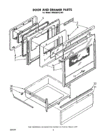 04 - Door And Drawer parts for Whirlpool Range RM988PXLW9 from AppliancePartsPros.com