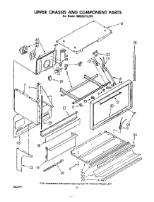 06 - Upper Chassis And Component parts for Whirlpool Range RM988PXLW9 from AppliancePartsPros.com