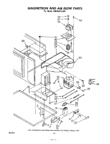 08 - Magnetron And Airflow parts for Whirlpool Range RM988PXLW9 from AppliancePartsPros.com