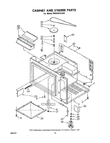 09 - Cabinet And Stirrer , Literature parts for Whirlpool Range RM988PXLW9 from AppliancePartsPros.com