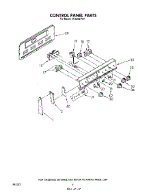 03 - Control Panel parts for Whirlpool Range RF3620XPW1 from AppliancePartsPros.com