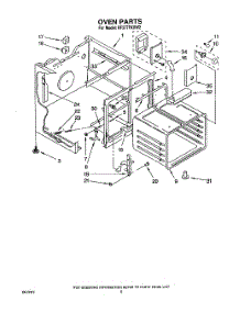 06 - Oven parts for Whirlpool Range RF377PXXW2 from AppliancePartsPros.com