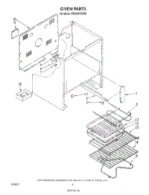 04 - Oven , Lit / Optional parts for Whirlpool Range RF385PCWW0 from AppliancePartsPros.com