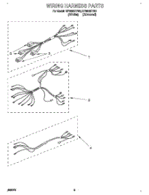 06 - Wiring Harness, Lit / Optional parts for Whirlpool Range RF3600XYW2 from AppliancePartsPros.com