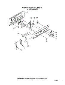 03 - Control Panel parts for Whirlpool Range RF3620XVW2 from AppliancePartsPros.com