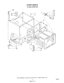 06 - Oven (Continued) parts for Whirlpool Range RF385PCVW0 from AppliancePartsPros.com