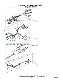 07 - Wiring Harness parts for Whirlpool Range RF3600XYW0 from AppliancePartsPros.com