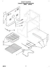 05 - Unit parts for Whirlpool Range RF370PXDW0 from AppliancePartsPros.com