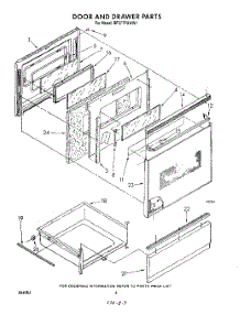 04 - Door And Drawer parts for Whirlpool Range RF377PXWW1 from AppliancePartsPros.com