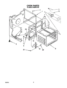 06 - Oven parts for Whirlpool Range RF385PXYW0 from AppliancePartsPros.com