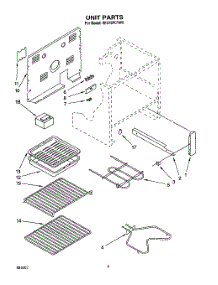 05 - Unit, Lit / Optional parts for Whirlpool Range RF375PCYW0 from AppliancePartsPros.com