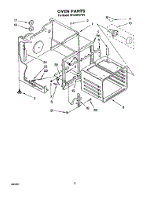 06 - Oven parts for Whirlpool Range RF375PCYW0 from AppliancePartsPros.com