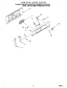 02 - Control Panel parts for Whirlpool Range RF374PXDZ1 from AppliancePartsPros.com