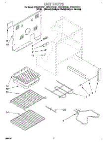 05 - Unit parts for Whirlpool Range RF374PXDZ1 from AppliancePartsPros.com