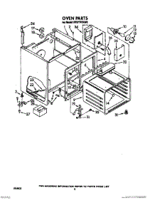06 - Oven (Continued) parts for Whirlpool Range RF377PXVW0 from AppliancePartsPros.com