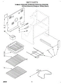 03 - Unit, Literature parts for Whirlpool Range RF375PXYB3 from AppliancePartsPros.com