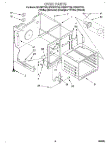 05 - Oven parts for Whirlpool Range RF375PXYB3 from AppliancePartsPros.com