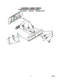 02 - Control Panel parts for Whirlpool Range RF375PXYW1 from AppliancePartsPros.com
