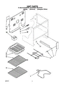 04 - Unit, Lit / Optional parts for Whirlpool Range RF375PXYW1 from AppliancePartsPros.com