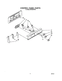 03 - Control Panel parts for Whirlpool Range RF375PXYW0 from AppliancePartsPros.com
