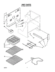 05 - Unit, Lit / Optional parts for Whirlpool Range RF375PXYW0 from AppliancePartsPros.com