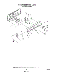 03 - Control Panel parts for Whirlpool Range RF377PXWW2 from AppliancePartsPros.com