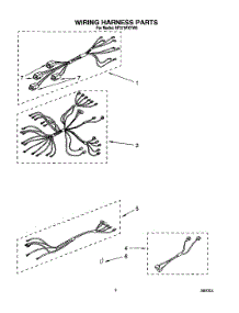 07 - Wiring Harness parts for Whirlpool Range RF375PXYW0 from AppliancePartsPros.com