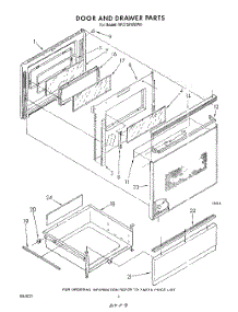 04 - Door And Drawer parts for Whirlpool Range RF375PXWW0 from AppliancePartsPros.com