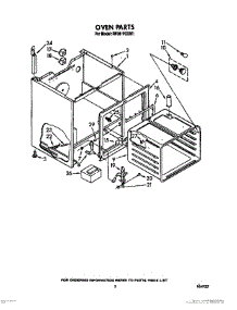 04 - Oven parts for Whirlpool Range RF361PXXW1 from AppliancePartsPros.com