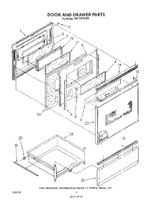 04 - Door And Drawer parts for Whirlpool Range RF375PXXW0 from AppliancePartsPros.com