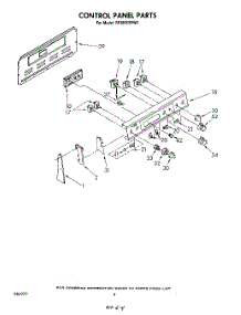 03 - Control Panel parts for Whirlpool Range RF360EXPW0 from AppliancePartsPros.com