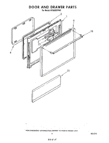 04 - Door And Drawer parts for Whirlpool Range RF360EXPW0 from AppliancePartsPros.com