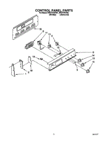 02 - Control Panel parts for Whirlpool Range RF377PXYW1 from AppliancePartsPros.com