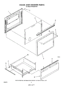 04 - Door And Drawer parts for Whirlpool Range RF3620XVW3 from AppliancePartsPros.com