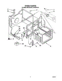 03 - Oven parts for Whirlpool Range RF370PXYW1 from AppliancePartsPros.com