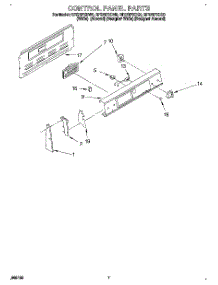 05 - Control Panel parts for Whirlpool Range RF375PXDW0 from AppliancePartsPros.com