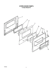 04 - Oven Door, Optional parts for Whirlpool Range RS6300XVW1 from AppliancePartsPros.com
