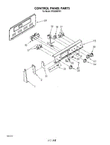 03 - Control Panel parts for Whirlpool Range RF3600XPW1 from AppliancePartsPros.com