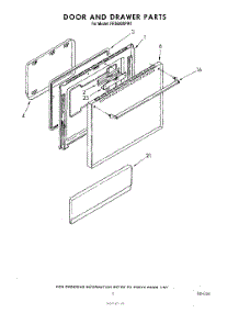 04 - Door And Drawer parts for Whirlpool Range RF3600XPW1 from AppliancePartsPros.com