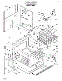 02 - Oven parts for Whirlpool Range RS660BXBH1 from AppliancePartsPros.com