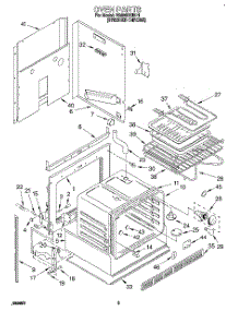 04 - Oven parts for Whirlpool Range RS600BXBH1 from AppliancePartsPros.com