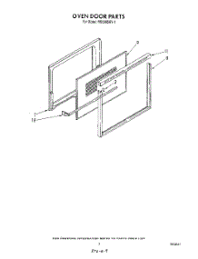 03 - Oven Door parts for Whirlpool Range RS600BXV1 from AppliancePartsPros.com