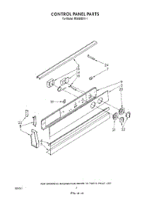 04 - Control Panel , Lit / Optional parts for Whirlpool Range RS600BXV1 from AppliancePartsPros.com