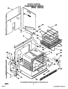 03 - Oven parts for Whirlpool Range RS6305XYW1 from AppliancePartsPros.com