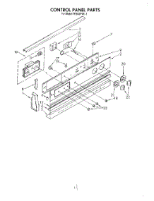 04 - Control Panel parts for Whirlpool Range RS630PXK1 from AppliancePartsPros.com