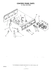 03 - Control Panel parts for Whirlpool Range RJE3750W1 from AppliancePartsPros.com