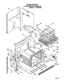 02 - Oven parts for Whirlpool Range RS6305XYW4 from AppliancePartsPros.com
