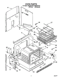 02 - Oven parts for Whirlpool Range RS6305XYW3 from AppliancePartsPros.com