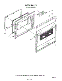 04 - Door parts for Whirlpool Range RS660BXK3 from AppliancePartsPros.com