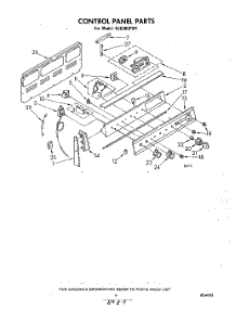 06 - Control Panel parts for Whirlpool Range RJE385PW1 from AppliancePartsPros.com